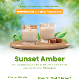 Organic scented candles