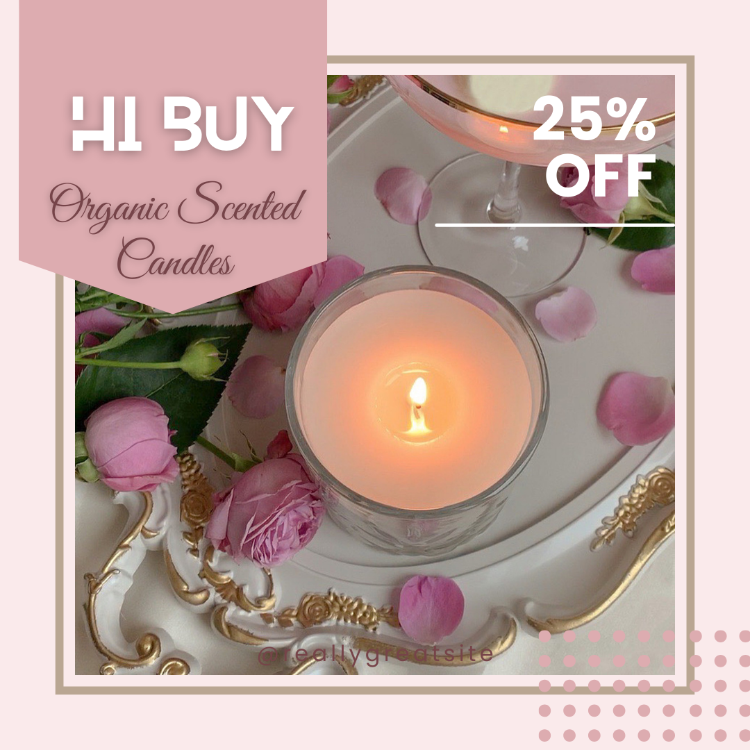 Organic scented candles